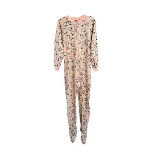 Simple Pleasures Women’s One-Piece Footed Pajamas, Onesie, Sz Small